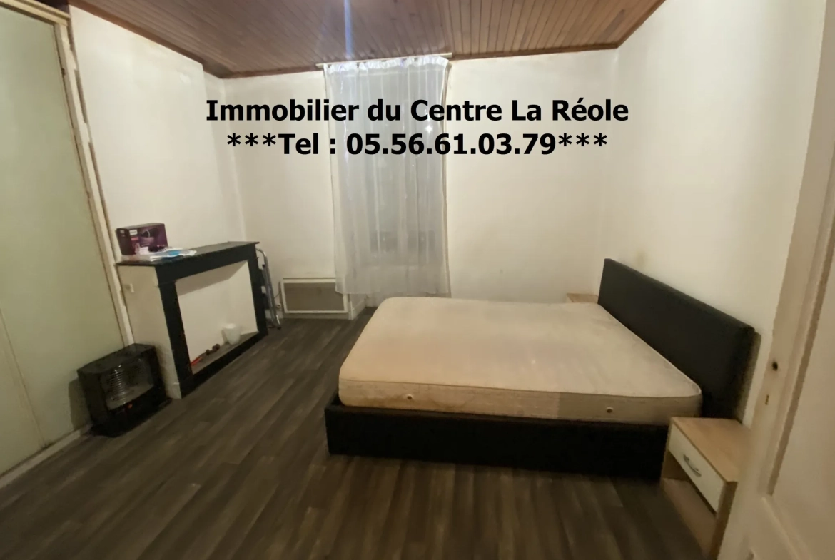 Maison de ville T3 à La Réole – Investissement locatif à saisir 