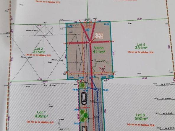 Terrain à bâtir de 482 m² à Longévillé-sur-Mer, proche plages et commerces