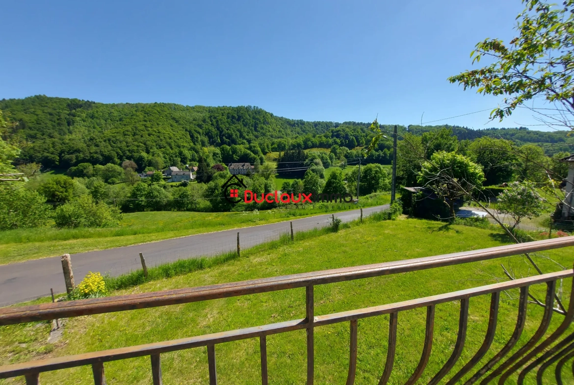 Maison individuelle à Saint-Chamant avec belle vue et grand terrain à rénover 