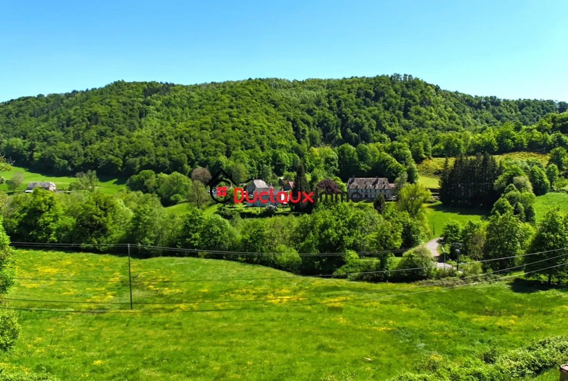 Maison individuelle à Saint-Chamant avec belle vue et grand terrain à rénover 