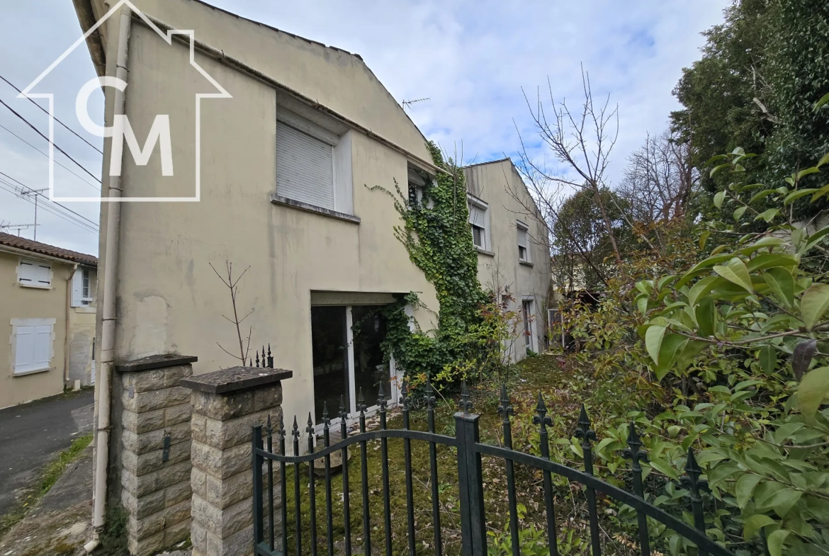 Maison à Cognac avec jardin, garage et 3 chambres – Quartier Saint Martin 