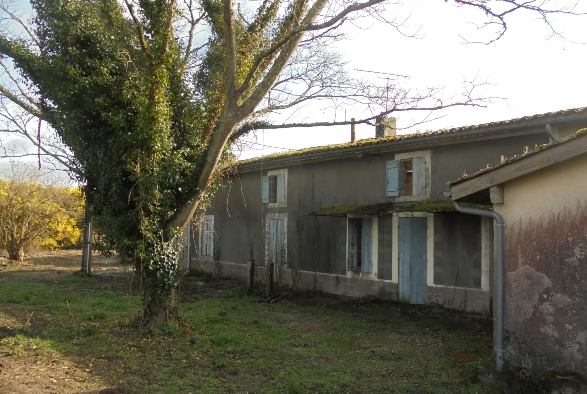 Grande propriété à rénover avec dépendances et terrains agricoles à Auros 