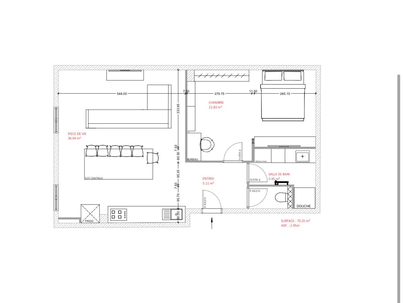 Appartement rénové de 70m² dans le Quartier La Terrasse à Saint-Étienne 