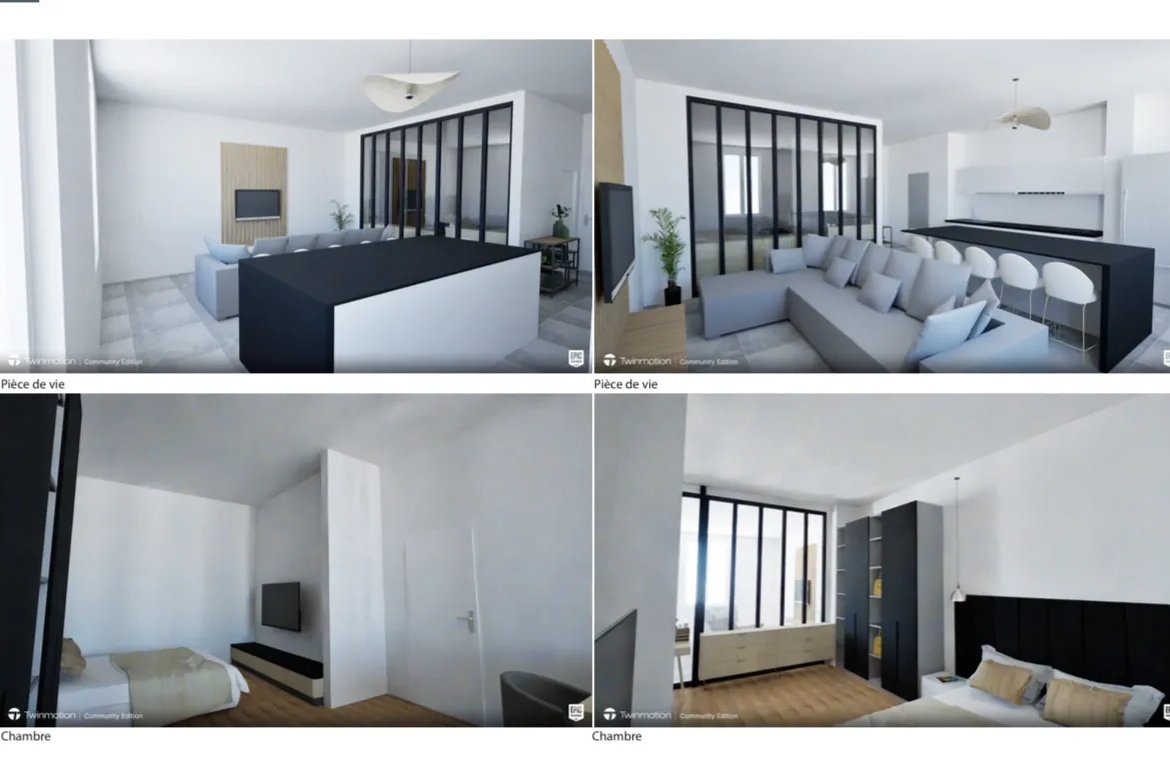 Appartement rénové de 70m² dans le Quartier La Terrasse à Saint-Étienne 