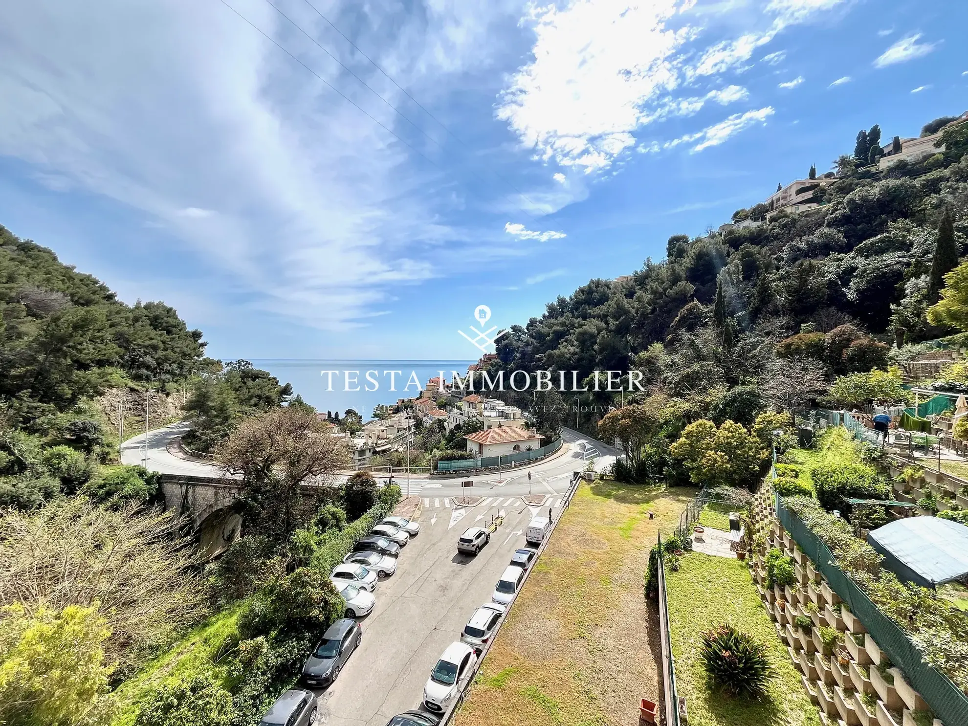 Grand appartement 2 pièces avec vue mer à Roquebrune-Cap-Martin 