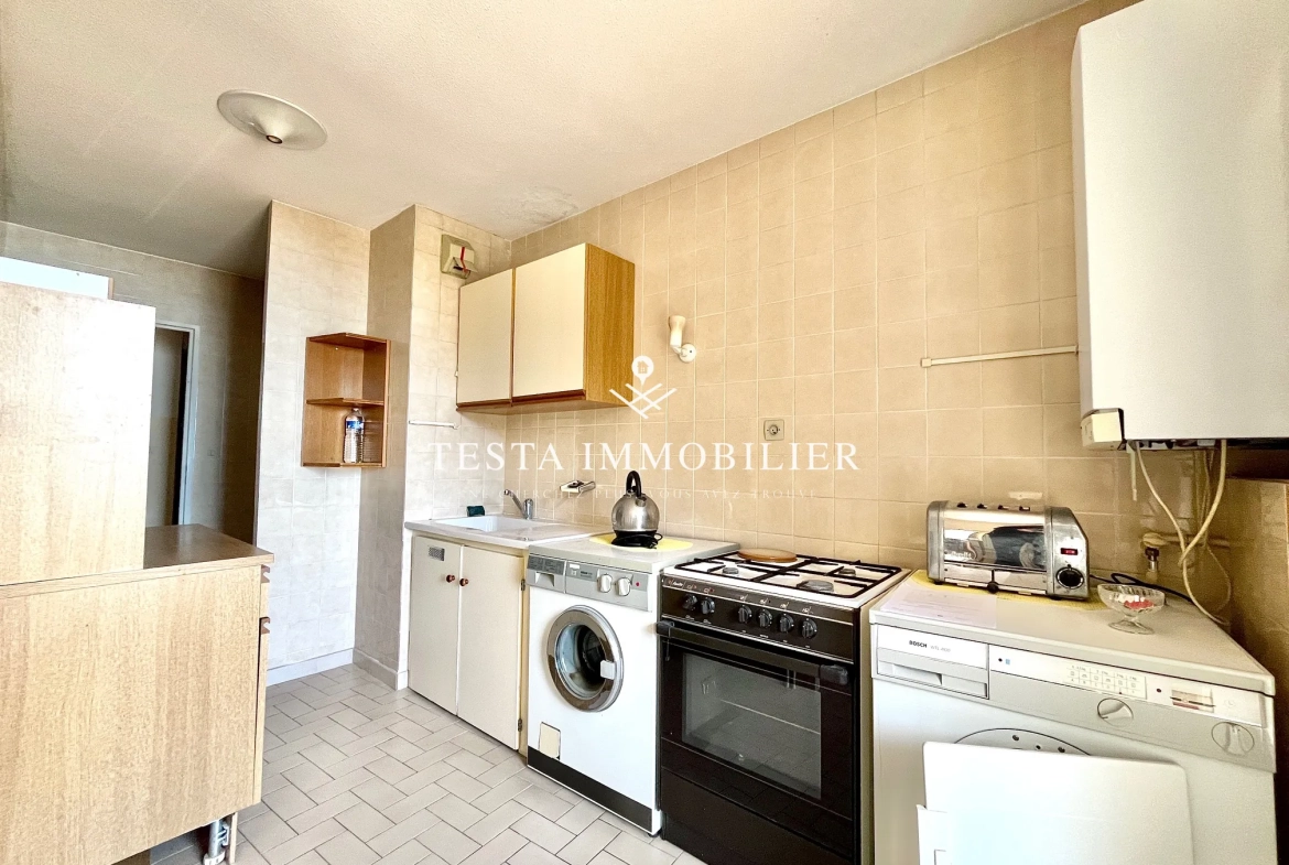 Grand appartement 2 pièces avec vue mer à Roquebrune-Cap-Martin 