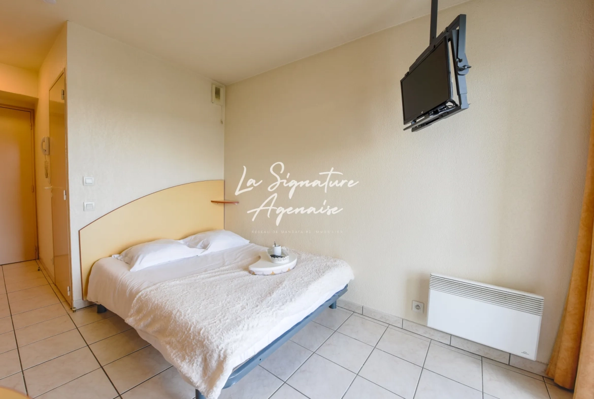 Studio meublé de 18 m² à Agen — Idéal pour investissement locatif dans une résidence étudiante 