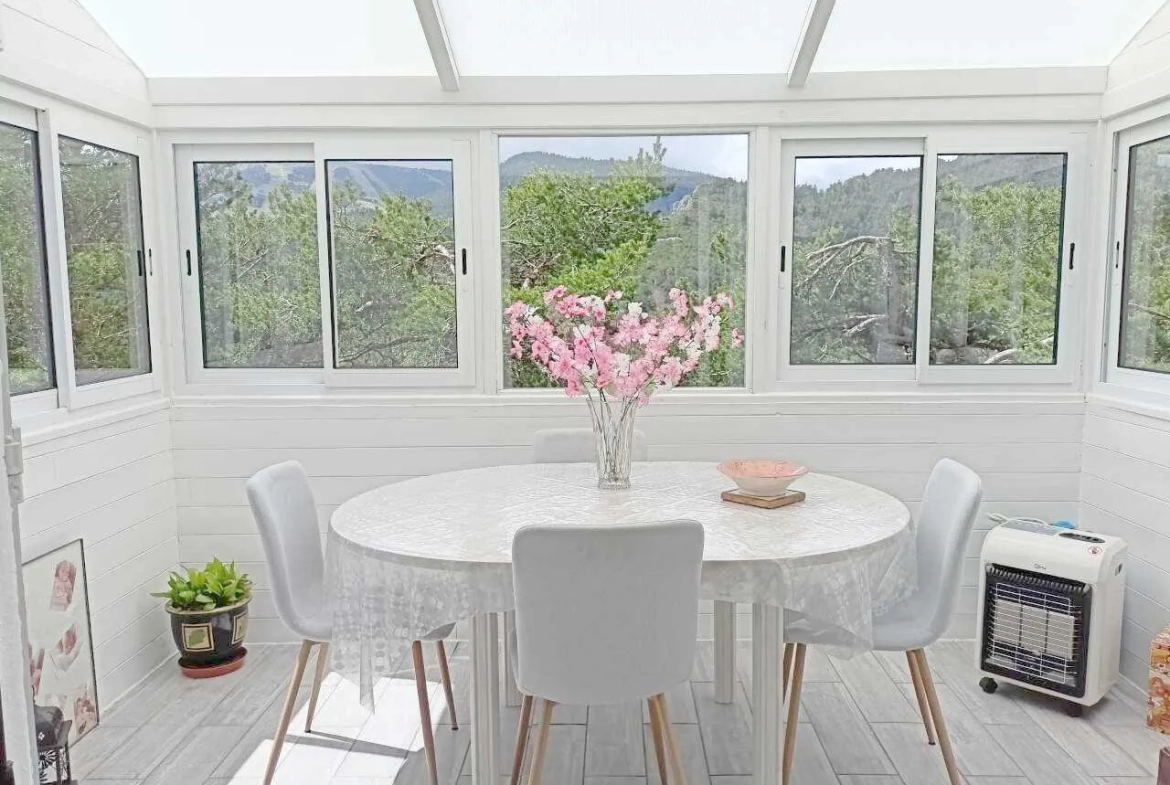 Maison individuelle de 60 m² avec jardin à Andon, Vue ski 
