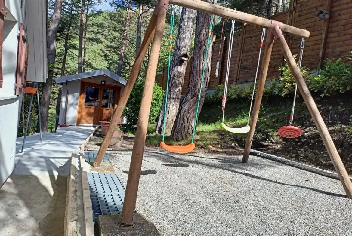 Maison individuelle de 60 m² avec jardin à Andon, Vue ski 
