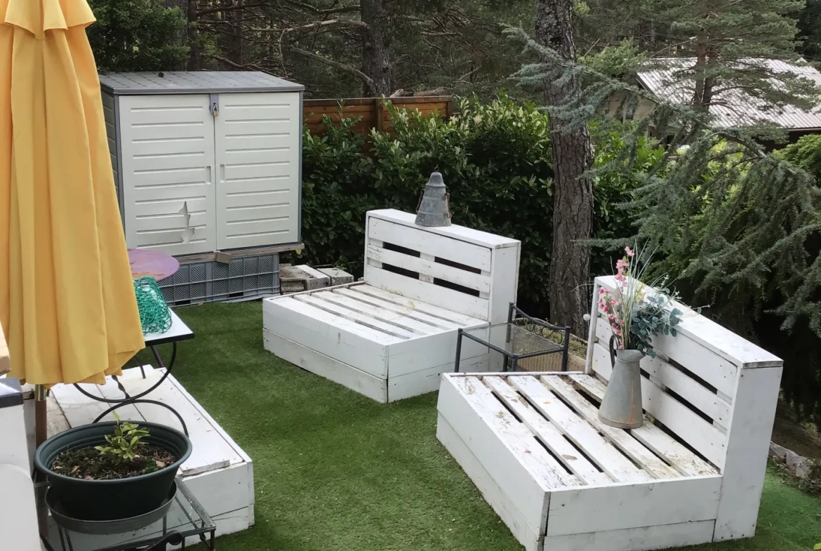Maison individuelle de 60 m² avec jardin à Andon, Vue ski 