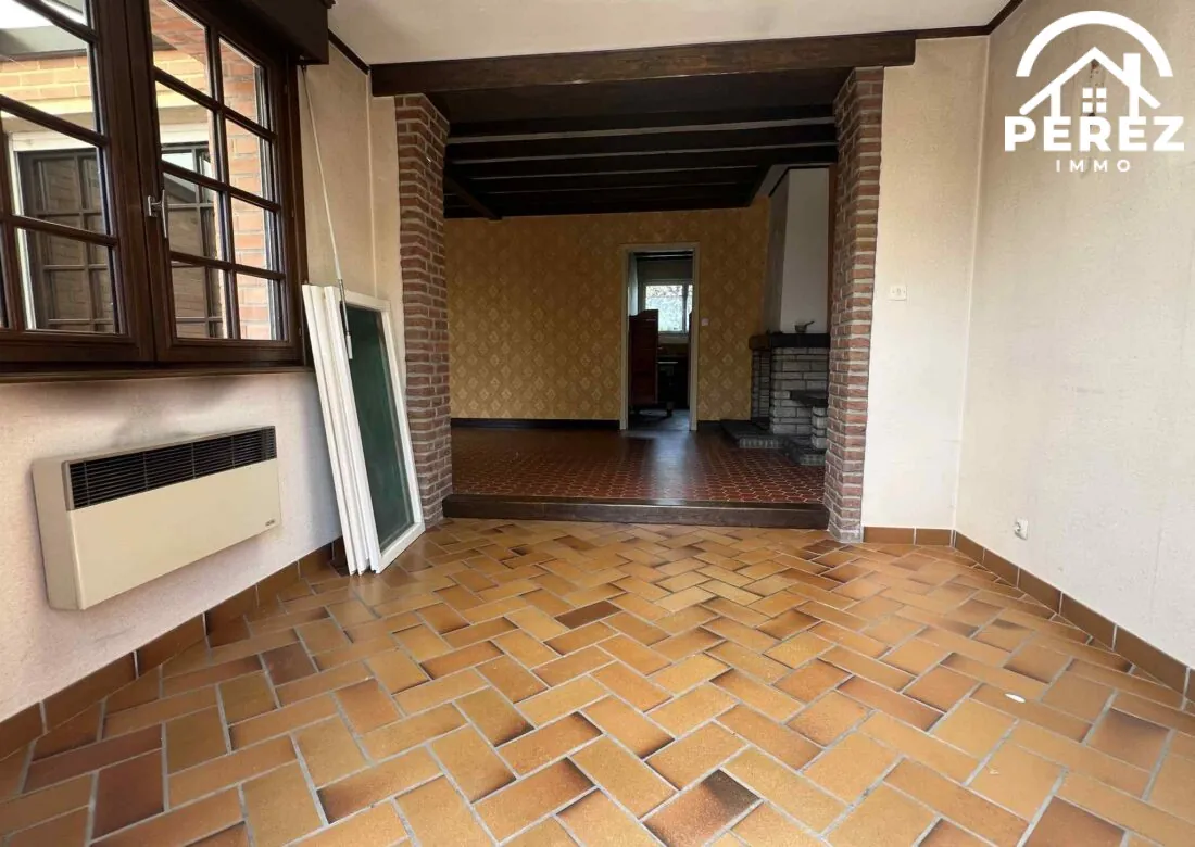 Maison à vendre à Bousbecque avec 3 chambres et jardin - Rénovation à prévoir 