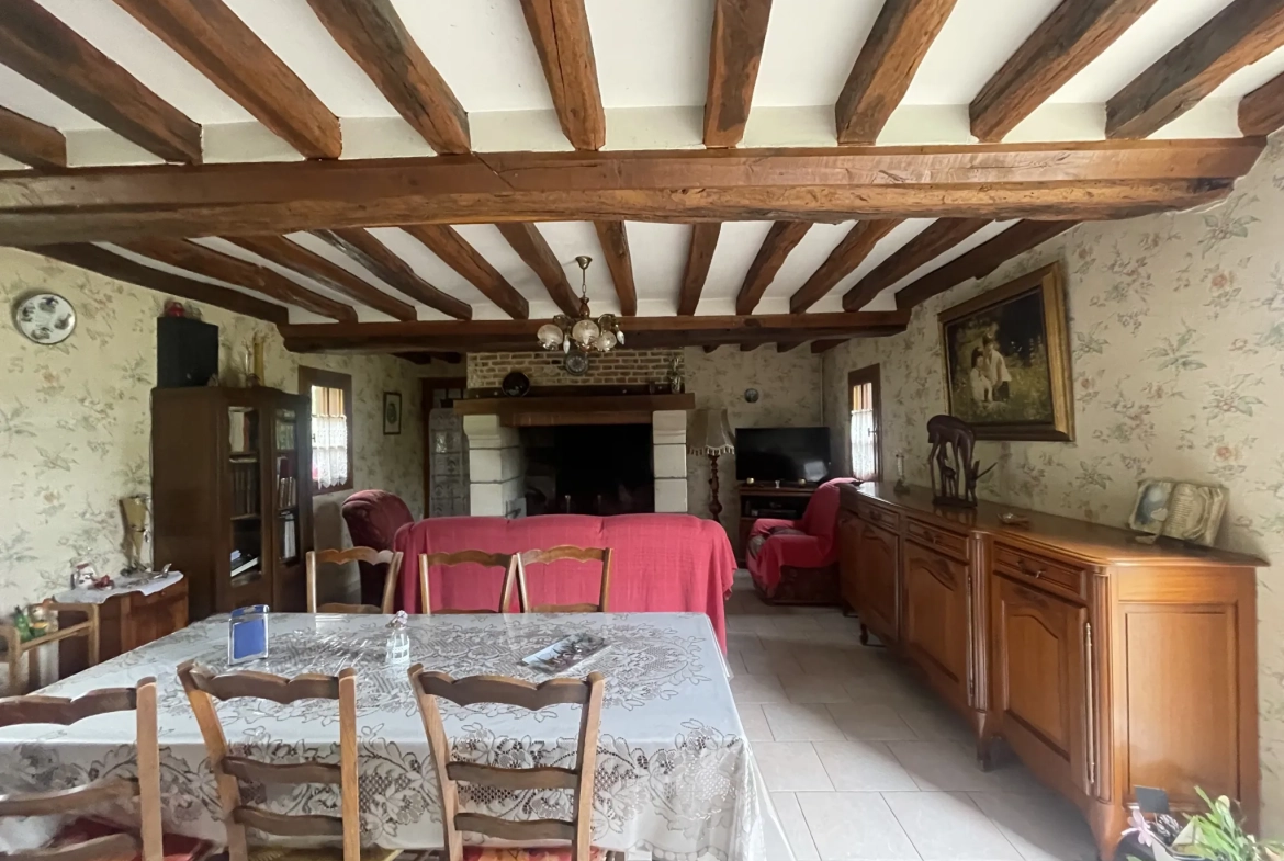 Longère normande de 97 m² avec terrain et plans d’eau à Canapville 