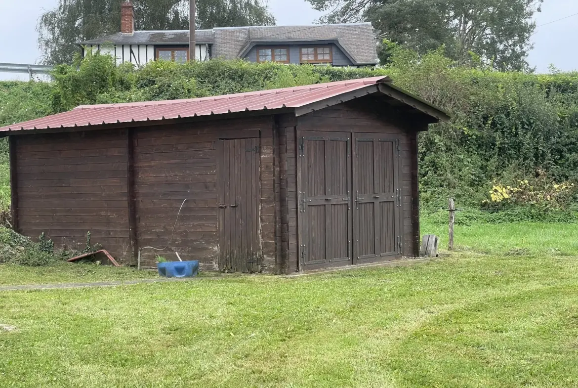 Longère normande de 97 m² avec terrain et plans d’eau à Canapville 