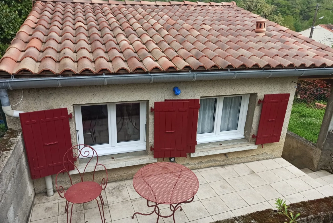 Petite maison à vendre à Roquecourbe avec terrasse, garage et jardin 