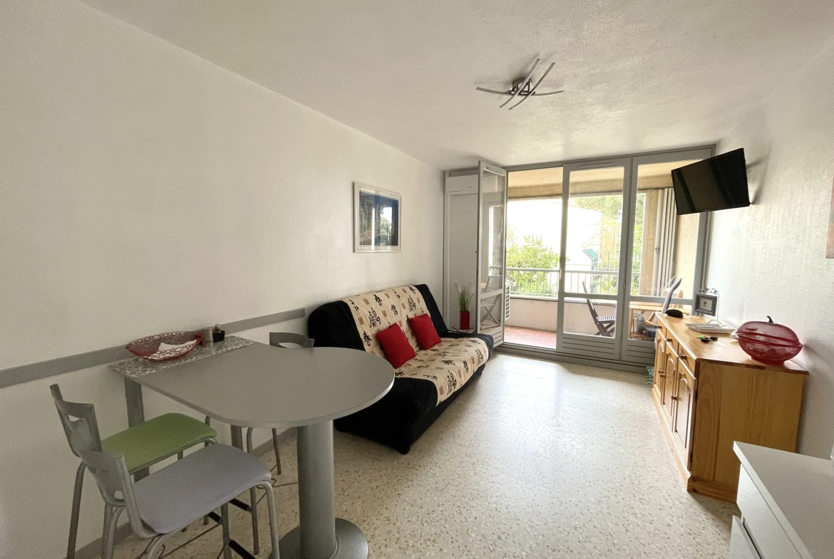 Studio rénové avec terrasse proche de la plage au Cap d’Agde 