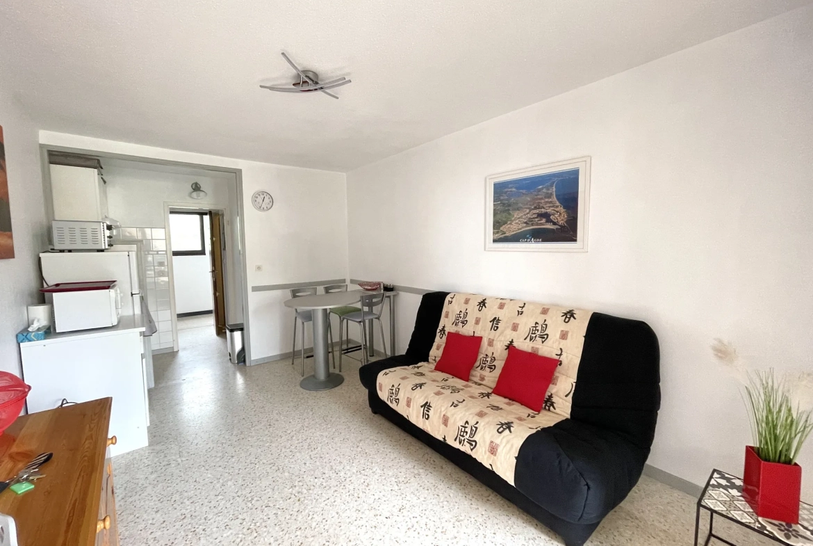 Studio rénové avec terrasse proche de la plage au Cap d’Agde 