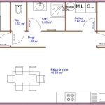 Maison rénovée avec jardin à Medis, 68,86 m², 2 chambres, proche commodités