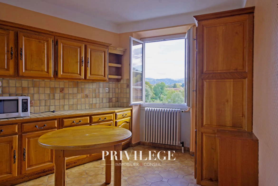 Appartement lumineux de 89 m² au centre-ville de Le Pont de Beauvoisin avec vue sur le Guiers 