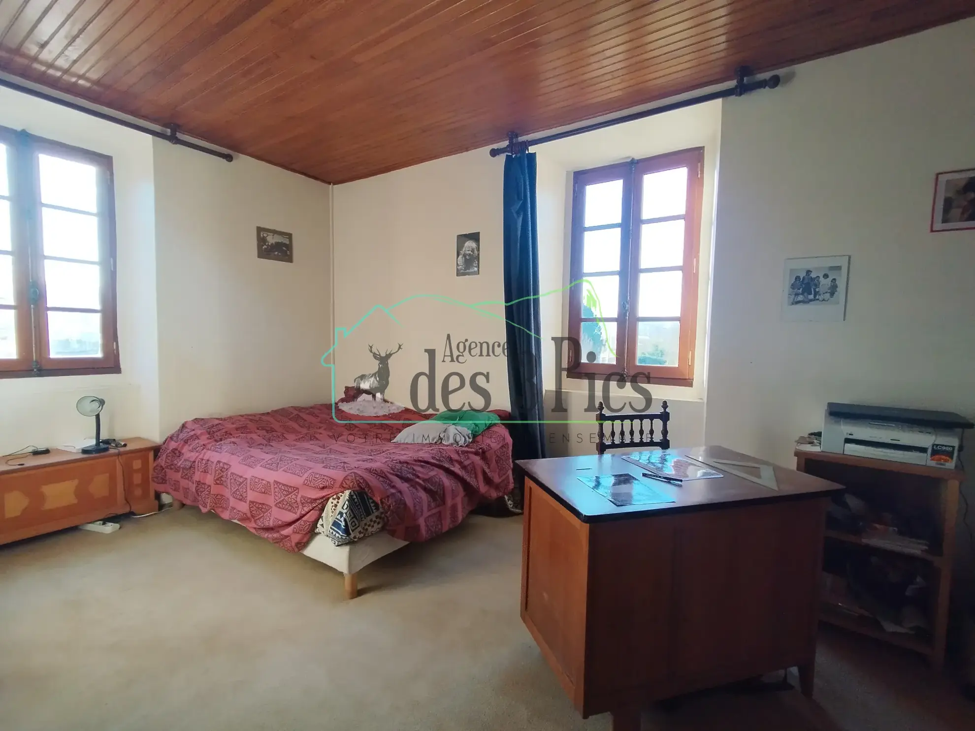Maison indépendante avec grand terrain de 5500 m² à Lescure, vue Pyrénées 