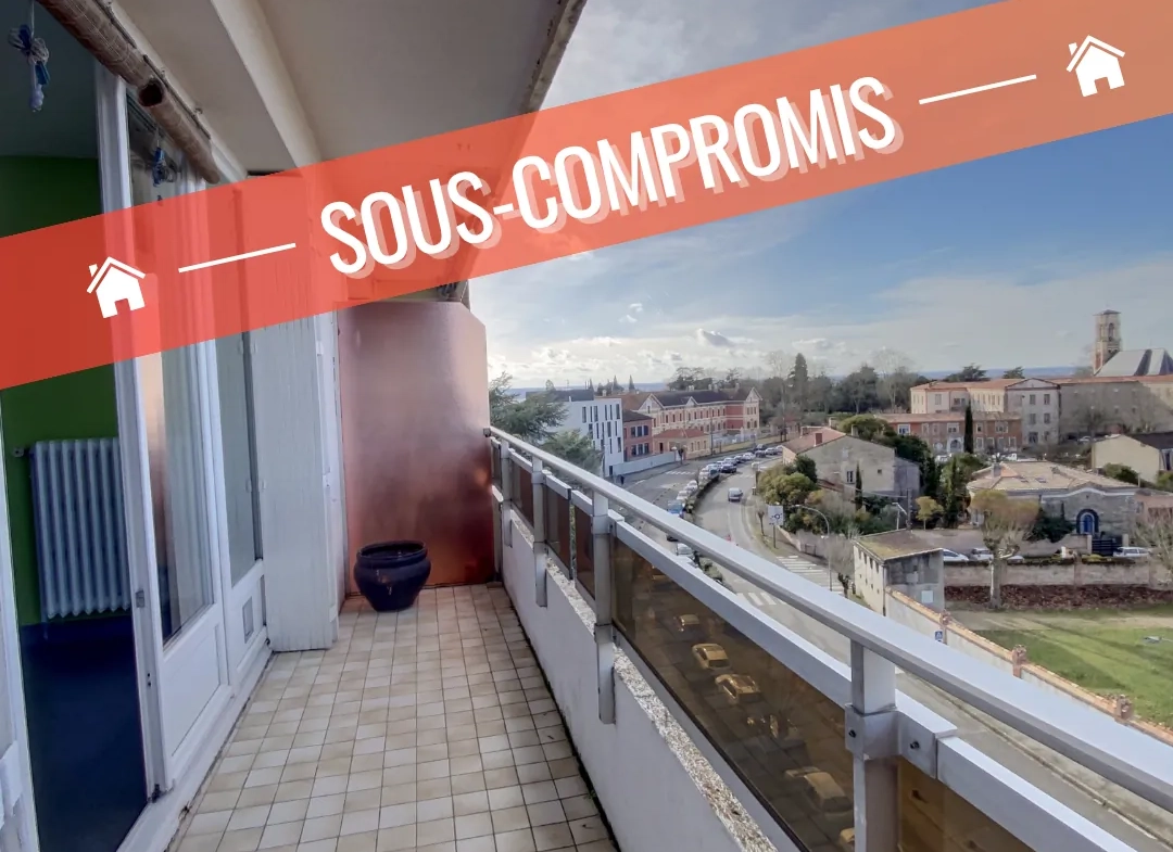 Appartement T2 avec Vue Panoramique à Montauban, Balcon et Parking Privatif 