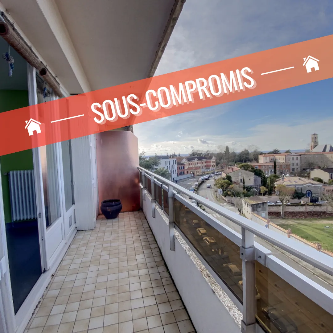 Appartement T2 avec Vue Panoramique à Montauban, Balcon et Parking Privatif 