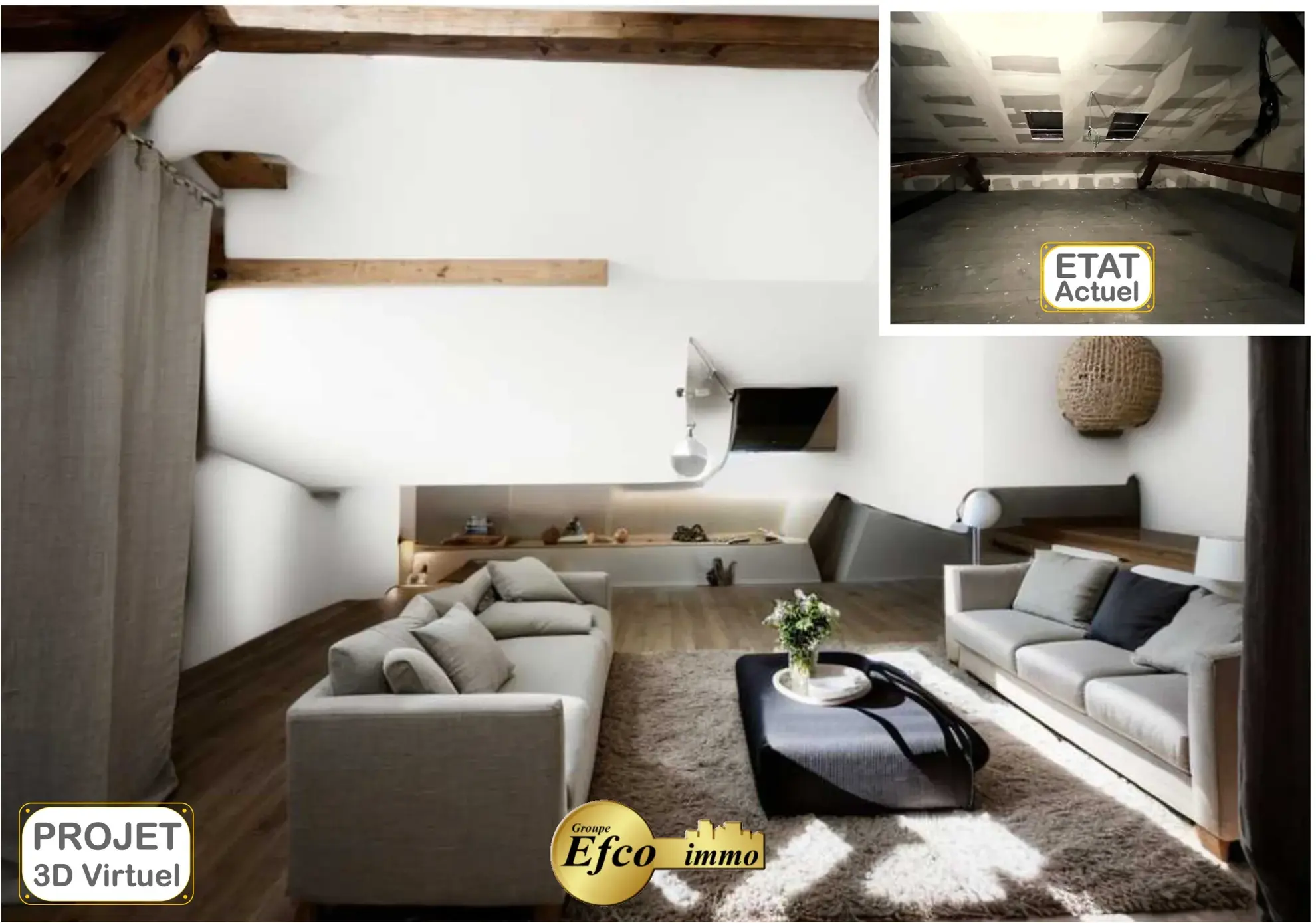 Spacieux appartement de 93 m² avec combles isolés à Saint-Louis proche Bâle 