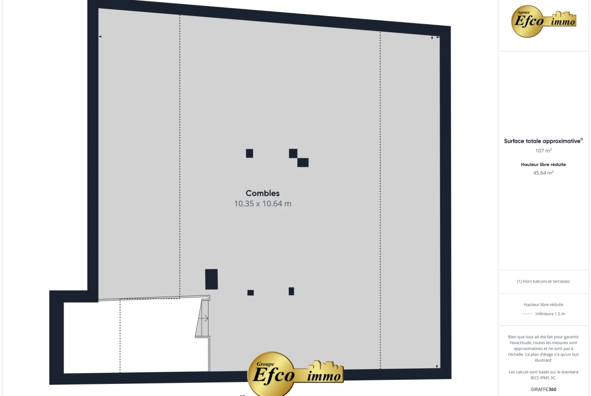 Spacieux appartement de 93 m² avec combles isolés à Saint-Louis proche Bâle 