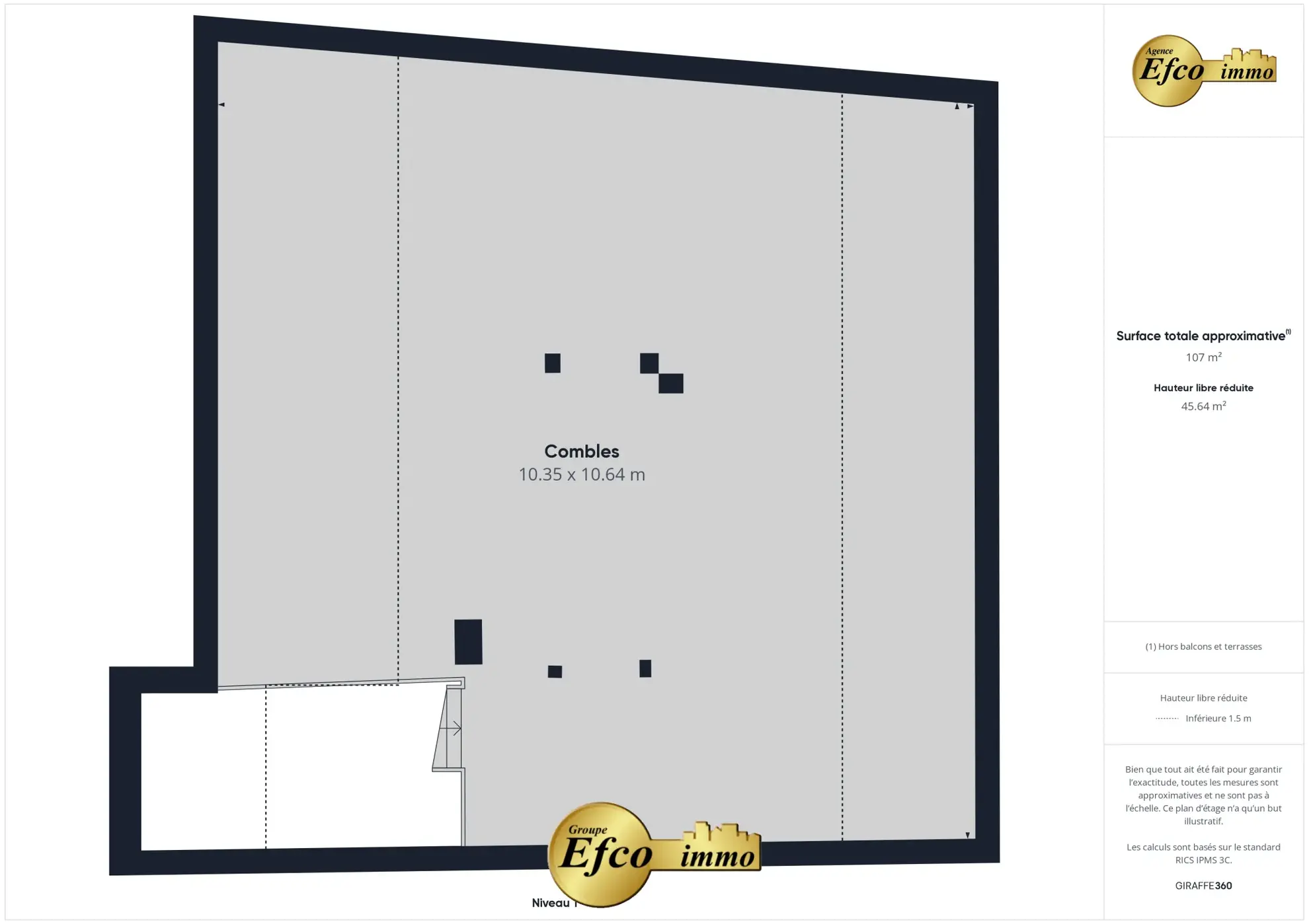 Spacieux appartement de 93 m² avec combles isolés à Saint-Louis proche Bâle 