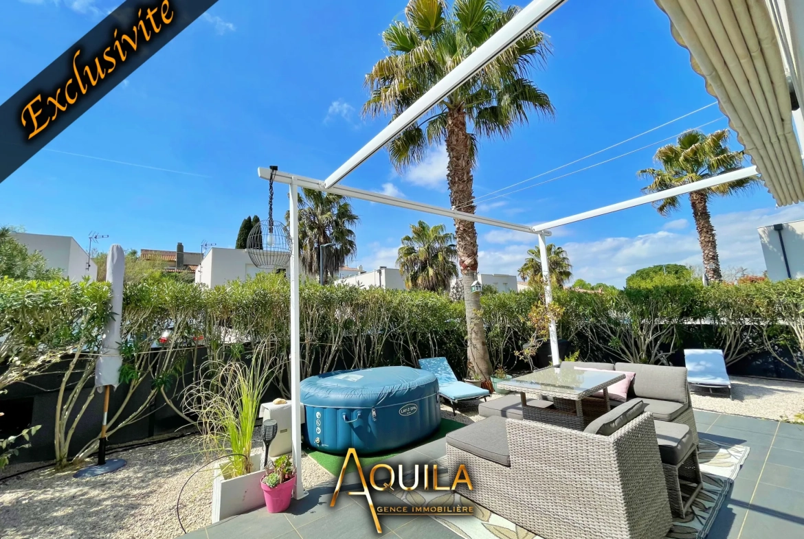 Maison moderne de 89m² avec terrasse et garage à Béziers, quartier calme 