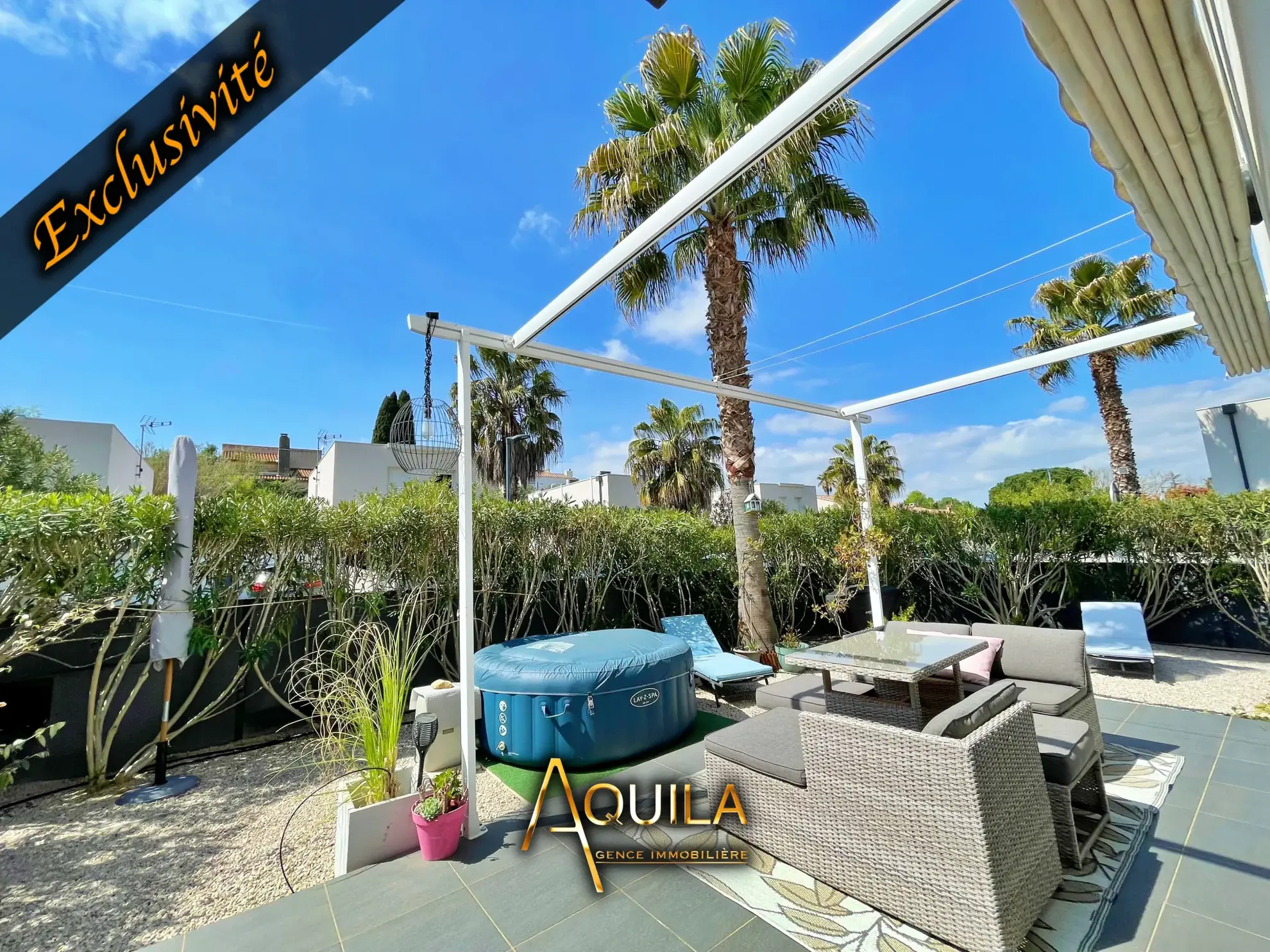 Maison moderne de 89m² avec terrasse et garage à Béziers, quartier calme 
