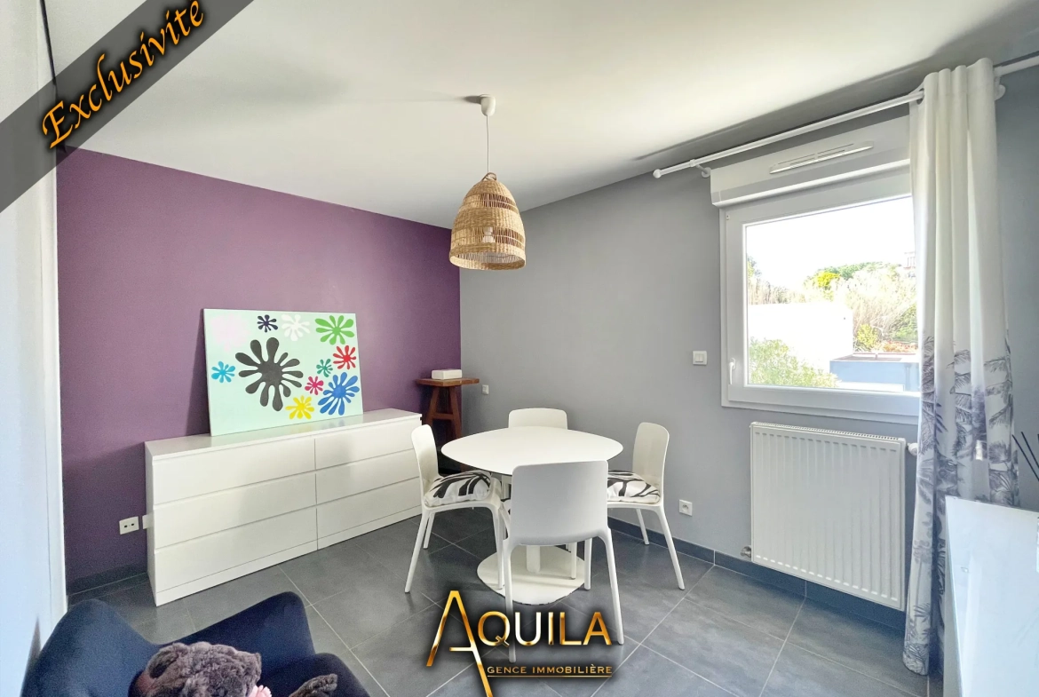 Maison moderne de 89m² avec terrasse et garage à Béziers, quartier calme 