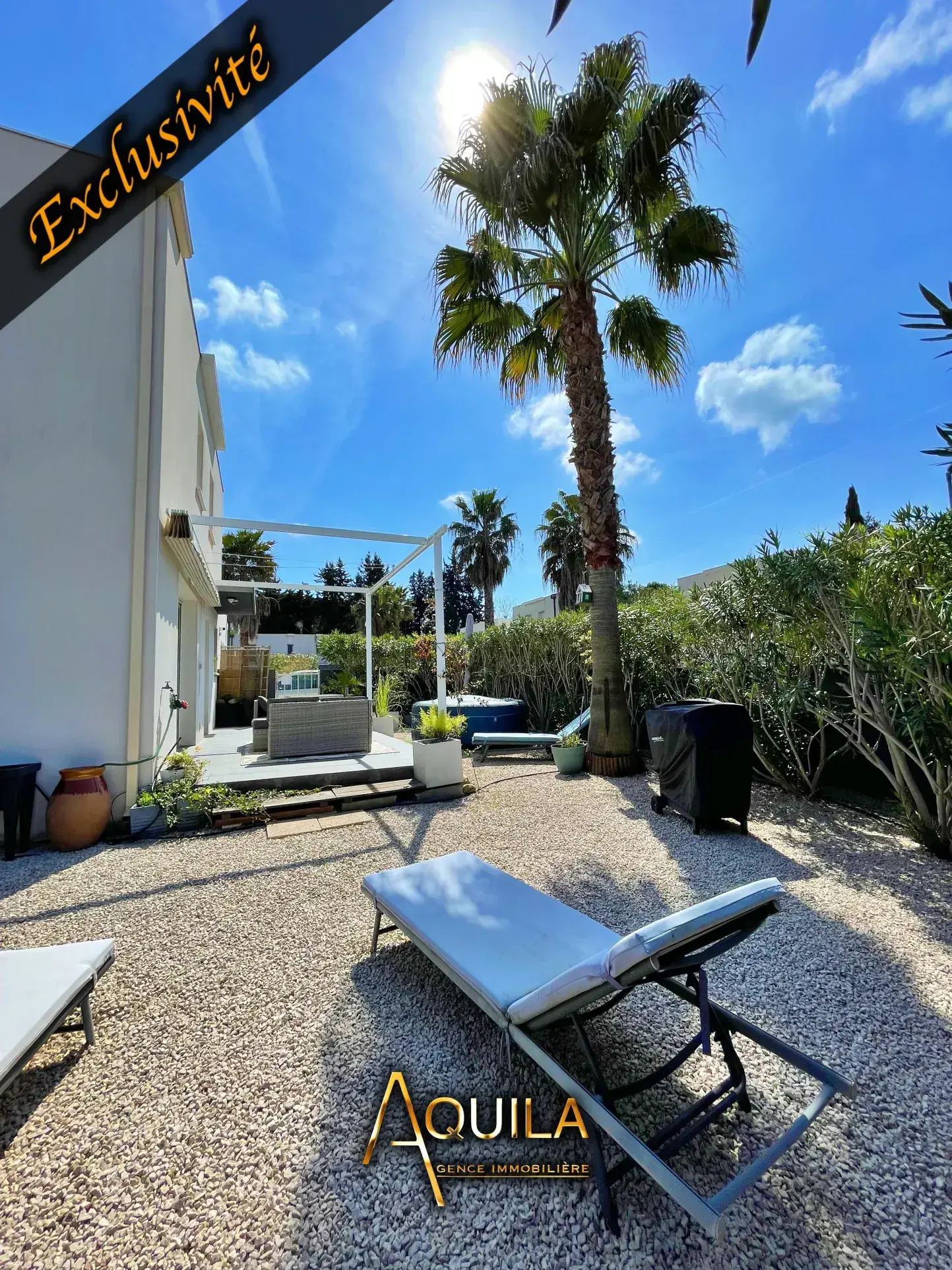 Maison moderne de 89m² avec terrasse et garage à Béziers, quartier calme 