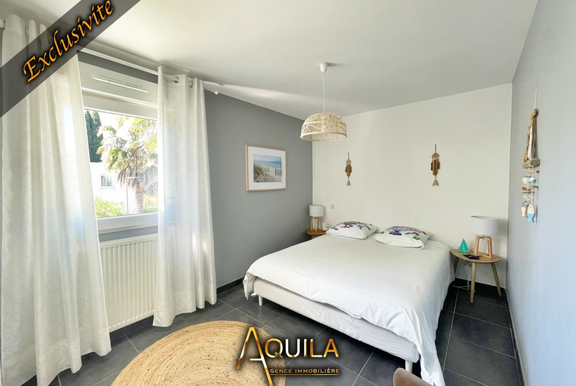 Maison moderne de 89m² avec terrasse et garage à Béziers, quartier calme 