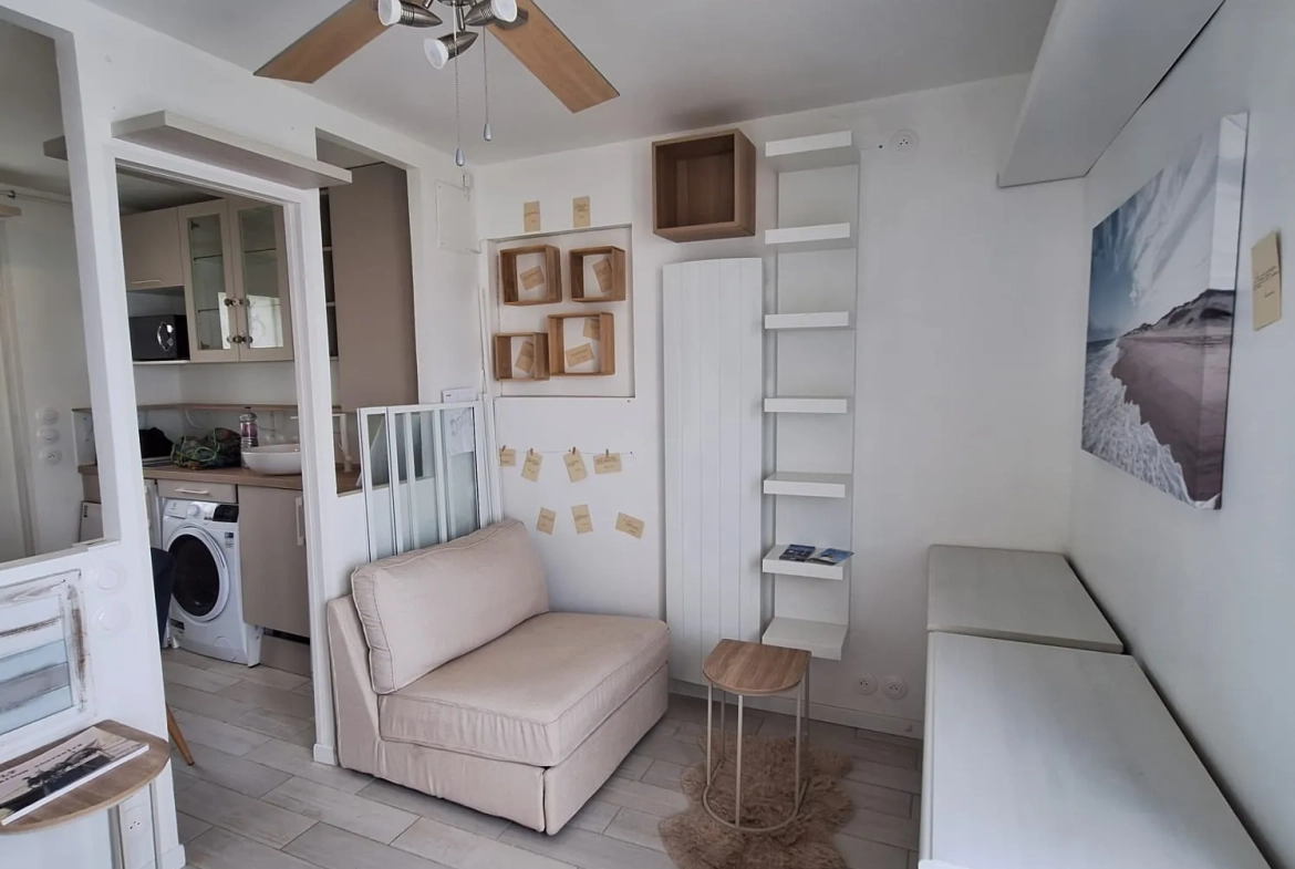 Studio face mer avec balcon à Ault – Vue imprenable sur la plage d'Onival 