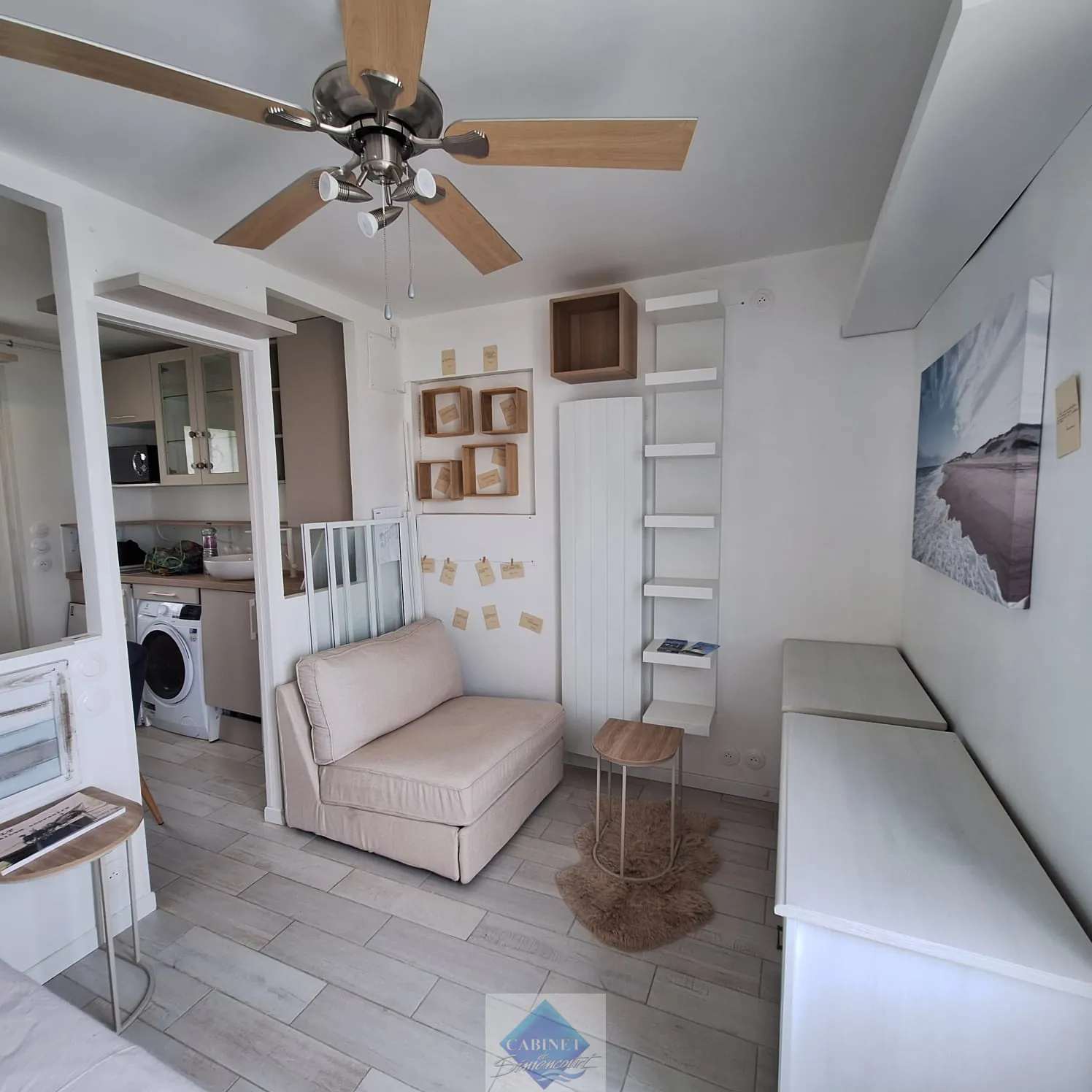 Studio face mer avec balcon à Ault – Vue imprenable sur la plage d'Onival 
