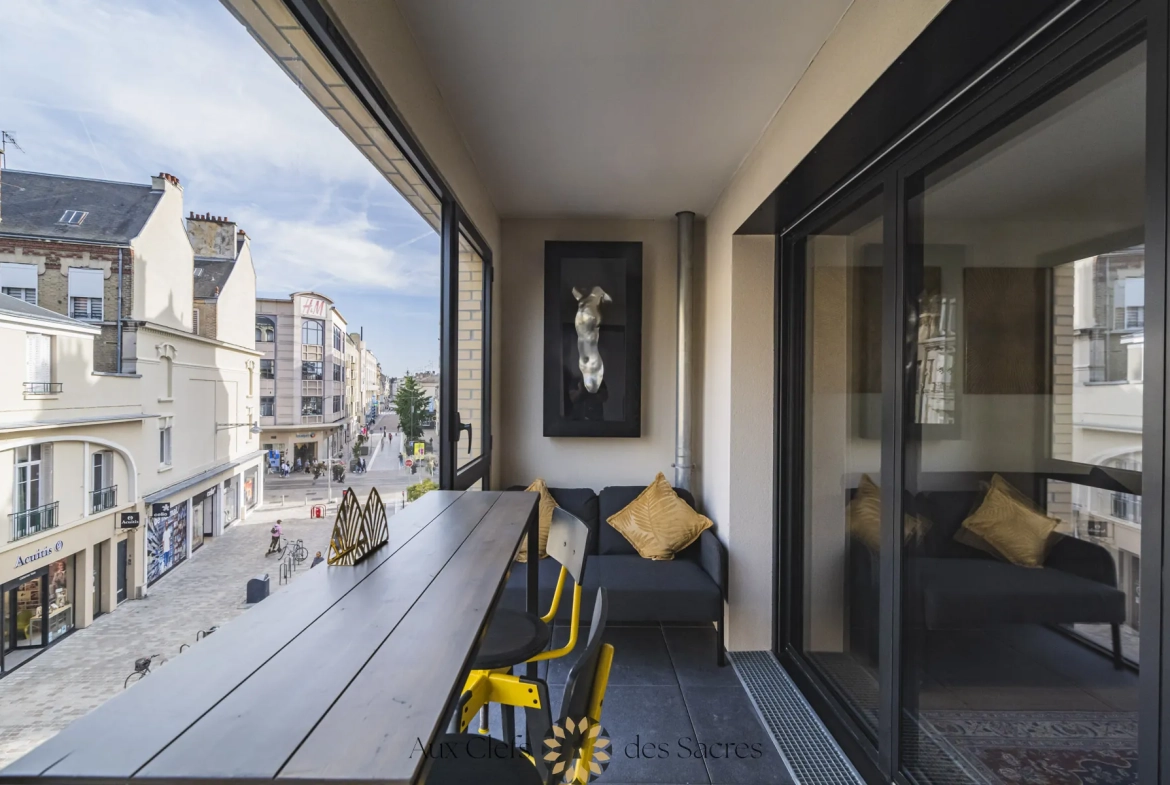 Appartement T2 rénové en plein centre de Reims avec vue panoramique 