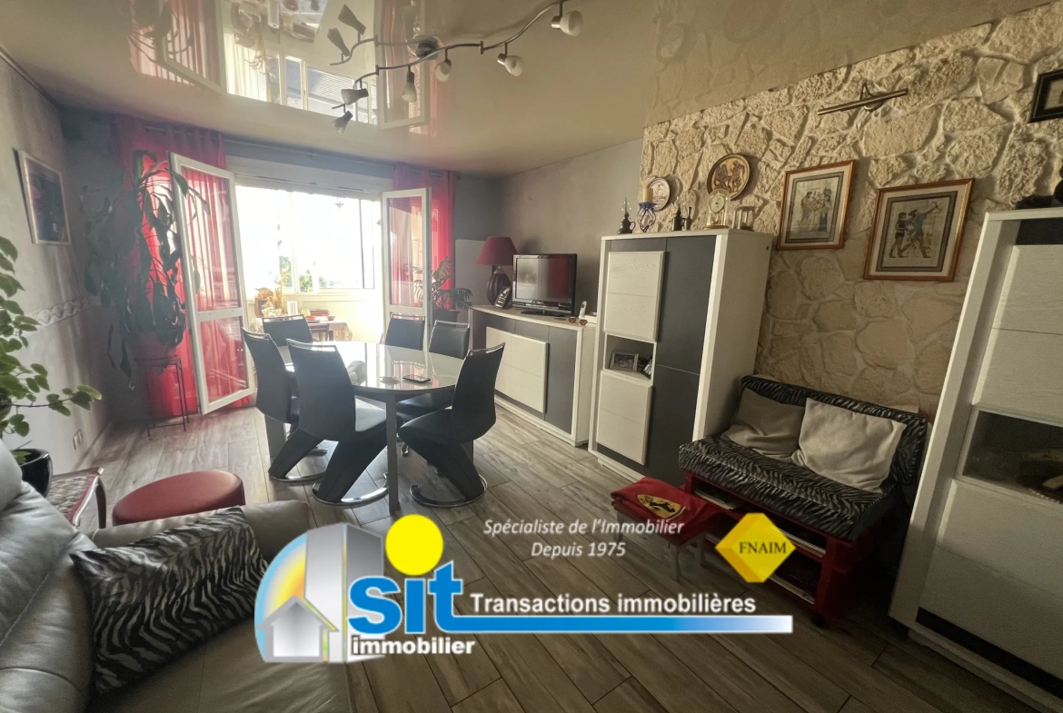 Appartement T3 avec garage à Saint-Romain-en-Gal - 74 m² rénovés 