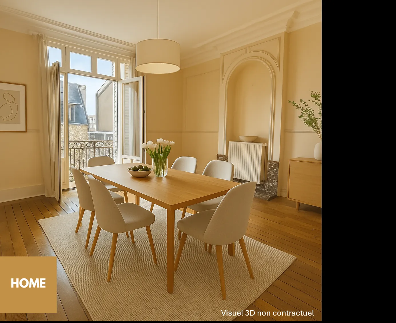 Bel appartement 3 chambres de 83m² à Nancy Quartier Foch / Commanderie 