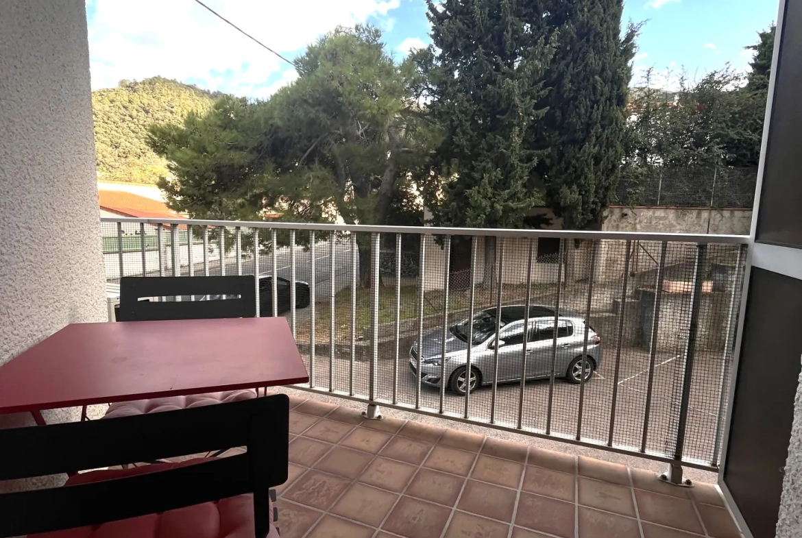 Studio lumineux avec terrasse et parking à Amélie-les-Bains 