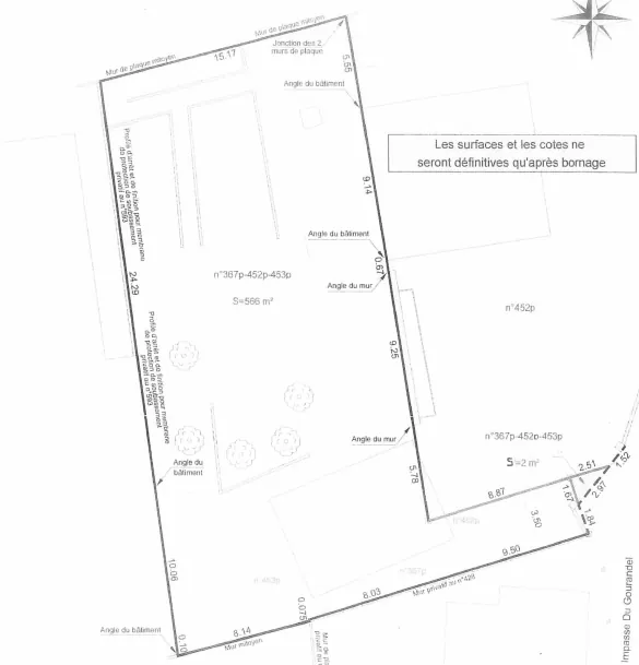 Terrain constructible de 566 m² à Baud, environnement calme et proche des écoles 