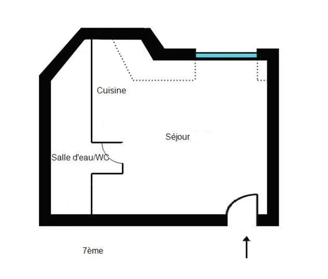 Studio lumineux rénové avec vue dégagée, ascenseur et emplacement privilégié à Paris 11e 