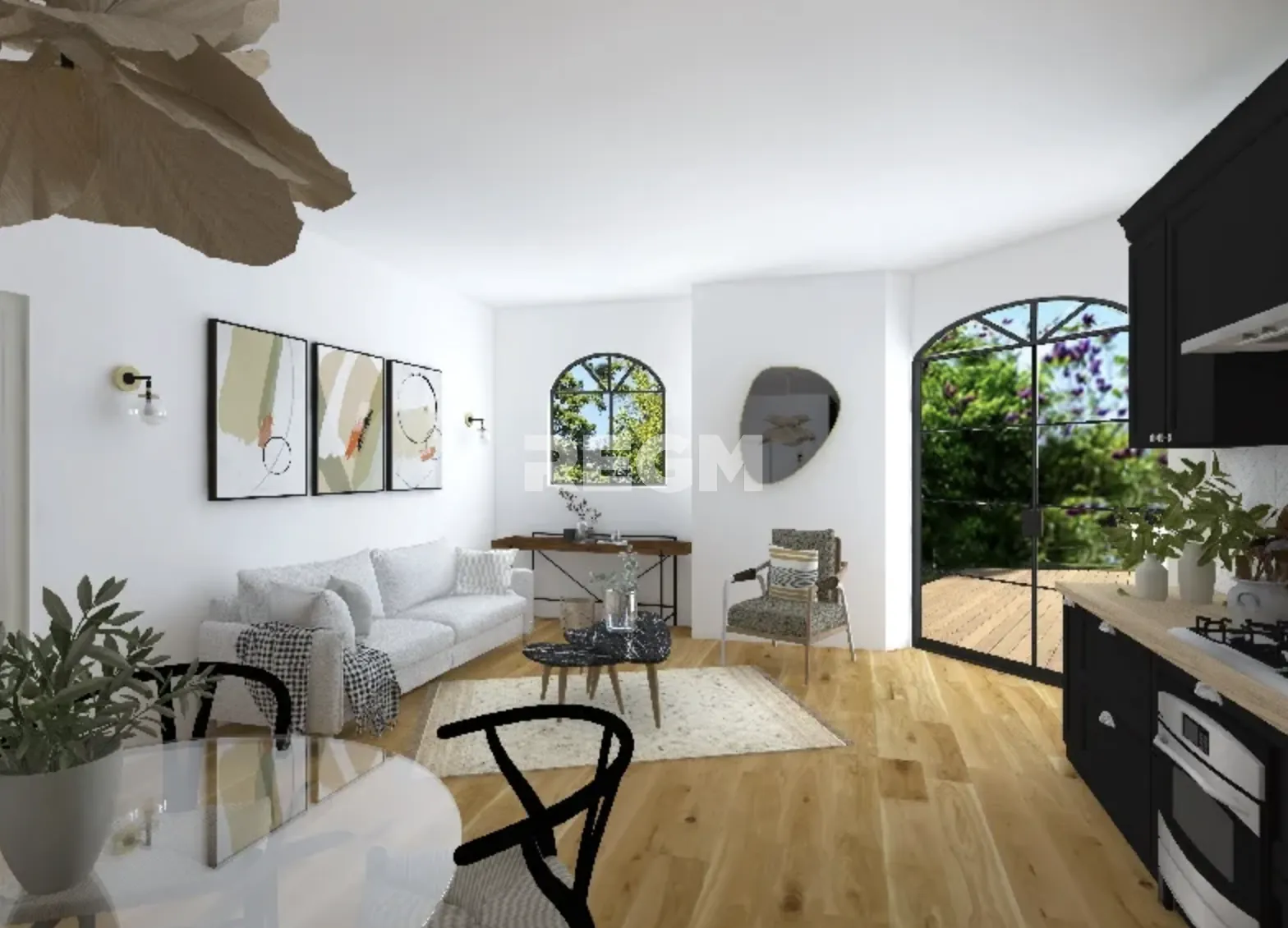 Appartement T4 de 88m² avec jardin et parking à Cavignac 