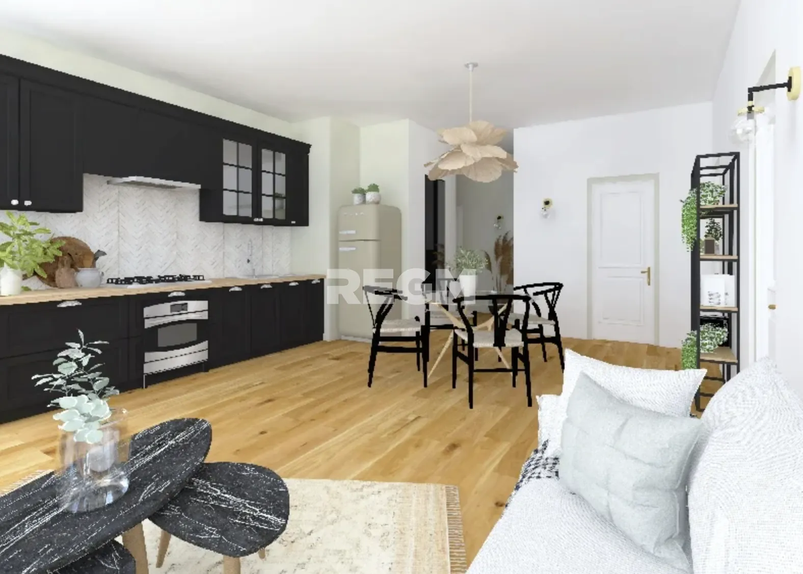 Appartement T4 de 88m² avec jardin et parking à Cavignac 