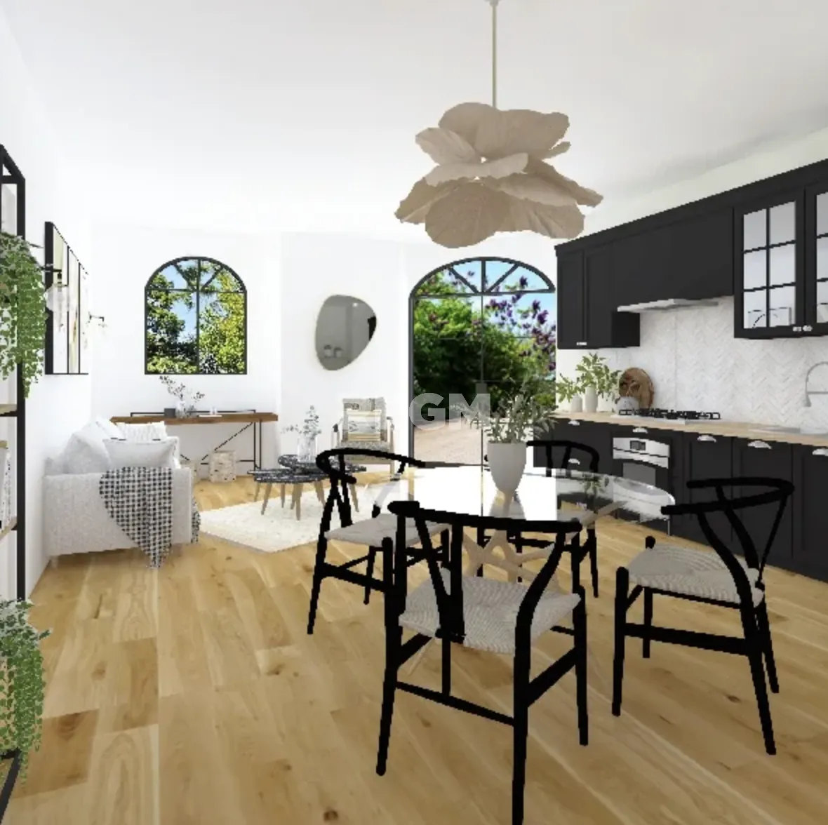 Appartement T4 de 88m² avec jardin et parking à Cavignac 