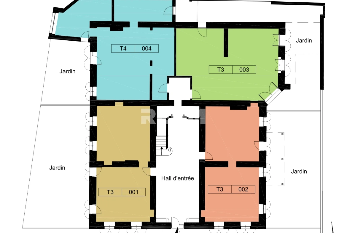 Appartement T4 de 88m² avec jardin et parking à Cavignac 