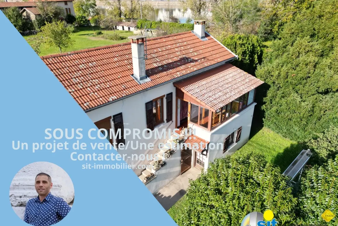 Maison à vendre avec sous-sol et jardin à Saint-Romain-en-Gal 