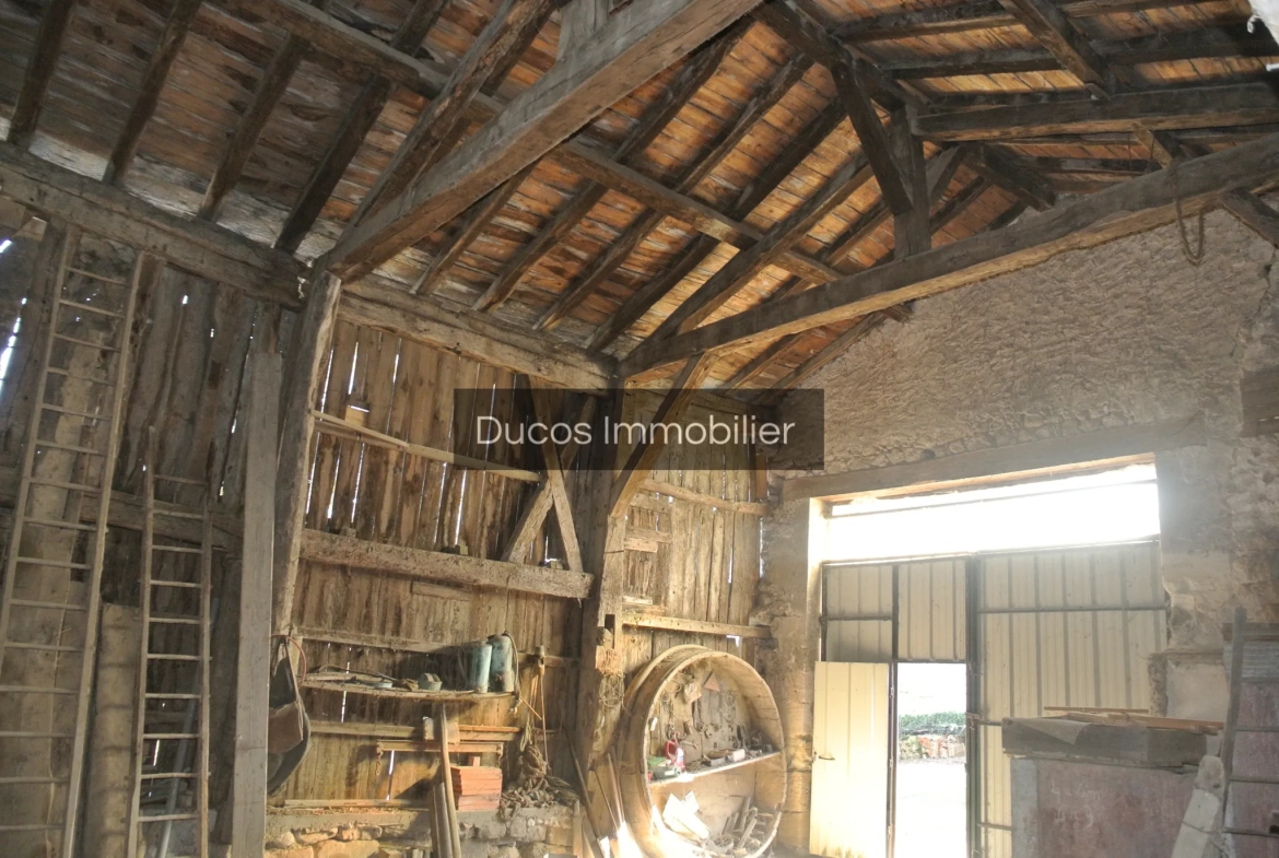 Grange en pierre à réhabiliter à Ste Bazeille, Lot-et-Garonne - Projet immobilier idéal 