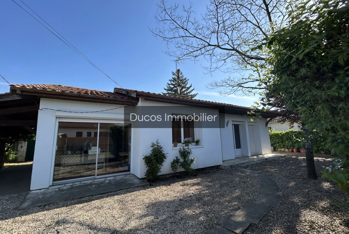 Maison lumineuse à vendre à Marmande avec jardin, 2 chambres et bureau 