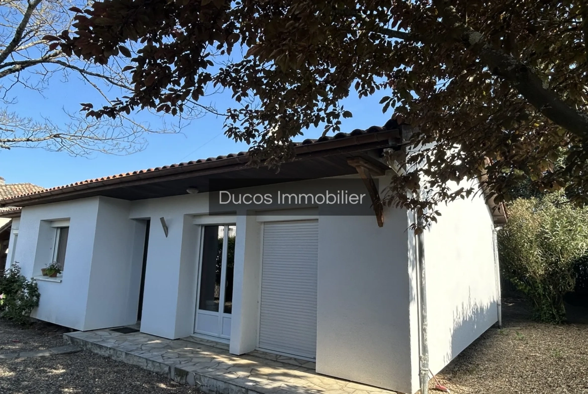 Maison lumineuse à vendre à Marmande avec jardin, 2 chambres et bureau 