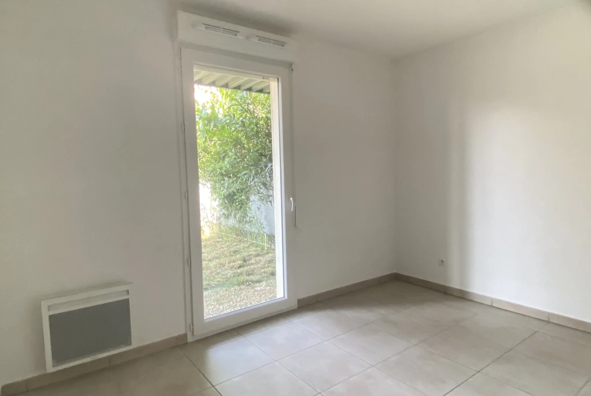 À vendre appartement 3 pièces avec jardin et parking à Cabestany 